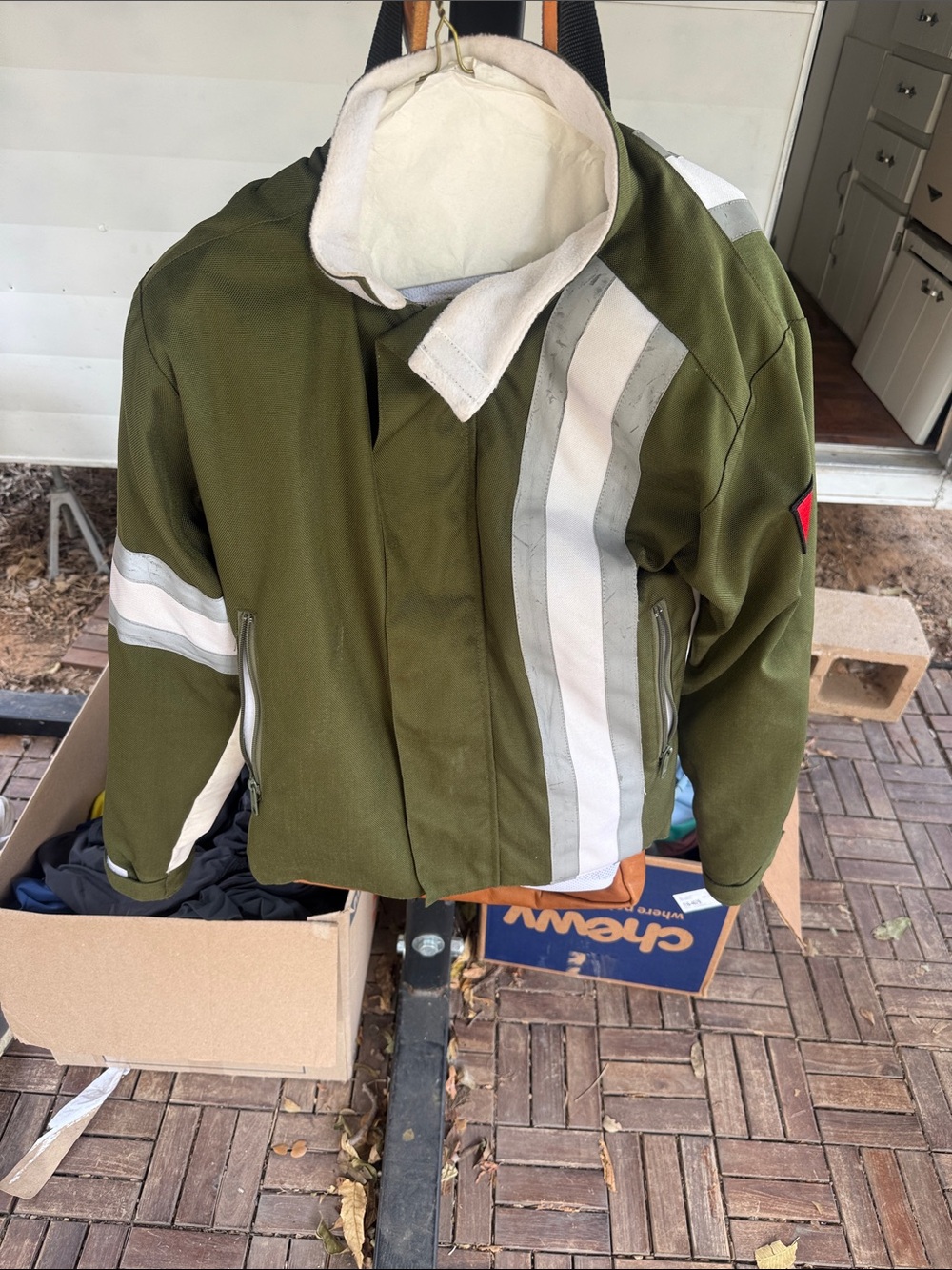 Corazzo Olive Green Bike Jacket